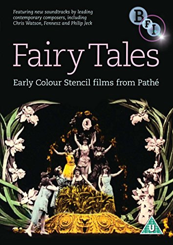 DVD cover for "Fairy Tales" featuring vintage film imagery and floral design.