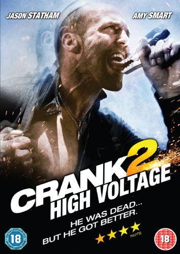 DVD cover for "Crank 2 - High Voltage" featuring Jason Statham.
