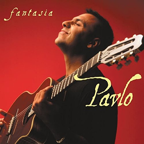 Album cover with a man playing guitar against a red background, titled "Pavlo - Fantasia".