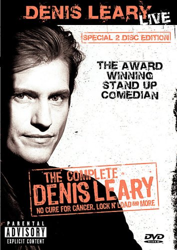Denis Leary DVD cover featuring a portrait of the comedian.