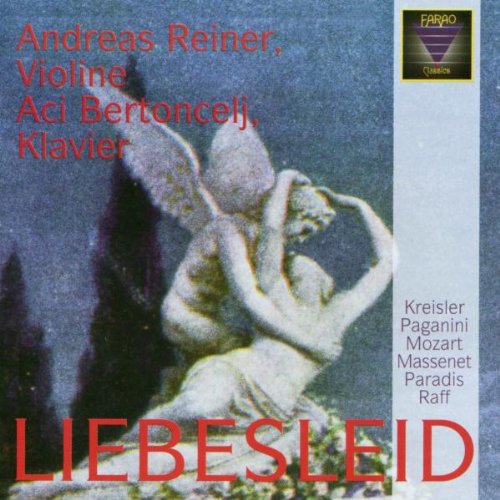 "CD cover with a statue of an embracing couple and red text."