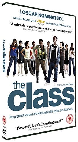 DVD case for "The Class" with teenagers on the cover, angled view.
