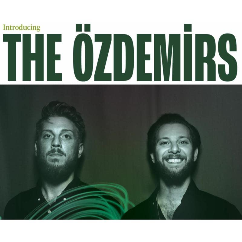 CD cover featuring two men with beards and green abstract lines.