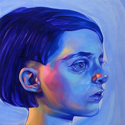 CD cover: painted portrait of a person with blue and pink tones.