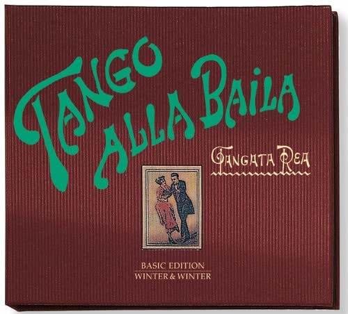 Red CD case with green text, a couple dancing, and "Tangata Rea".