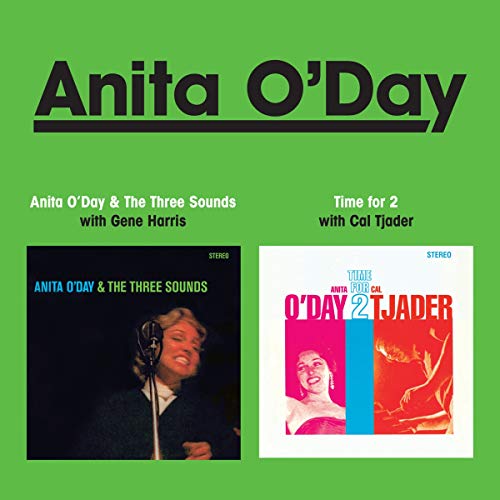 CD cover for Anita O’Day albums with portraits and text.
