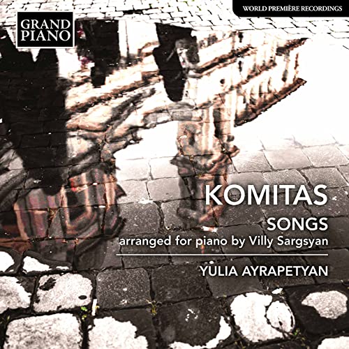 CD cover for Komitas songs arranged for piano by Villy Sargsyan.
