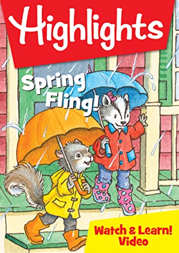 DVD cover featuring two squirrels with umbrellas in the rain.