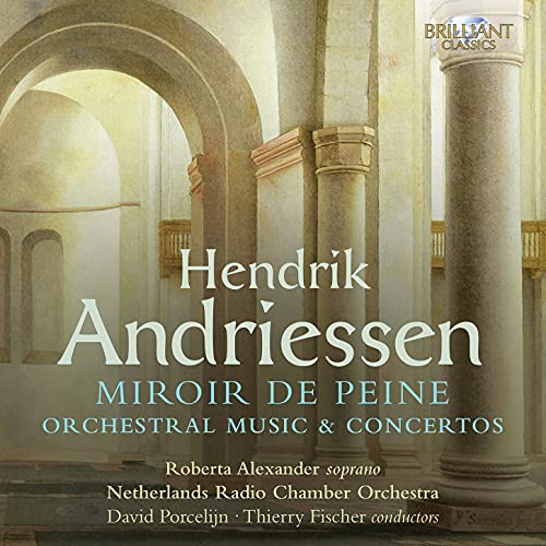 CD cover with classical architecture and composer Hendrik Andriessen’s name.