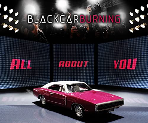 CD cover featuring a pink muscle car with paparazzi in the background.