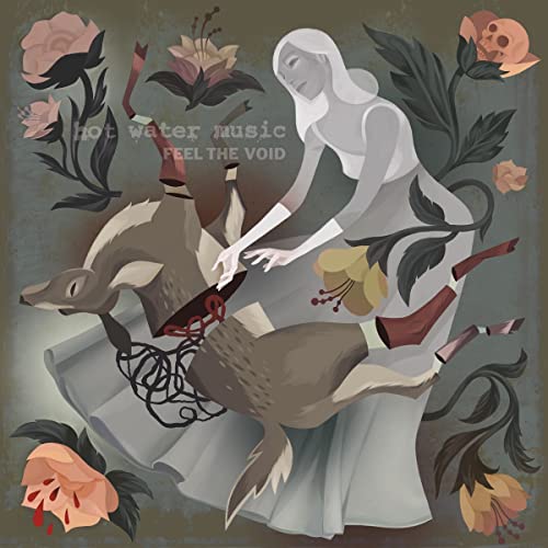 CD cover: ghostly figure with deer, flowers, and skull imagery.