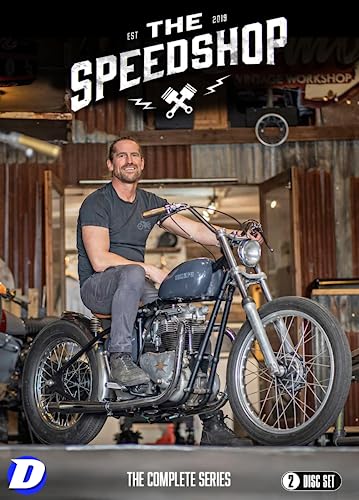 DVD cover featuring a man sitting on a customized vintage motorcycle.
