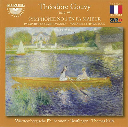 CD cover: painting of people rowing a boat on a lake.