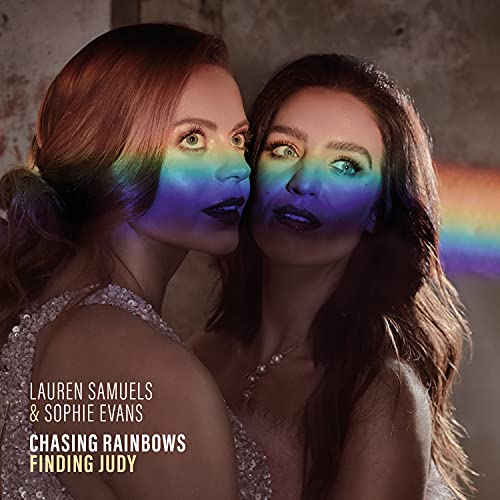 "Album cover featuring two women with rainbow light on their faces."