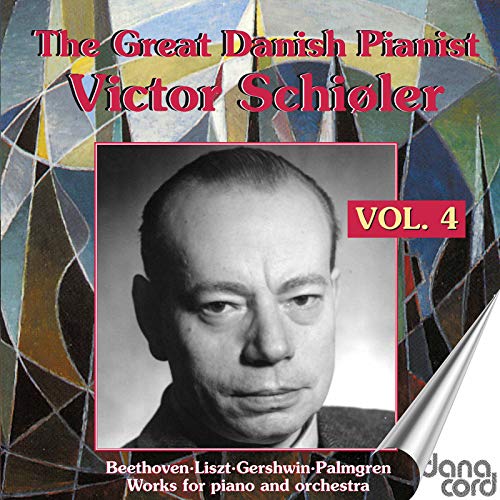 CD cover featuring black and white portrait of pianist Victor Schioler.