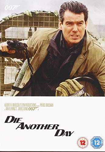 DVD cover for "Die Another Day" featuring Pierce Brosnan as James Bond.