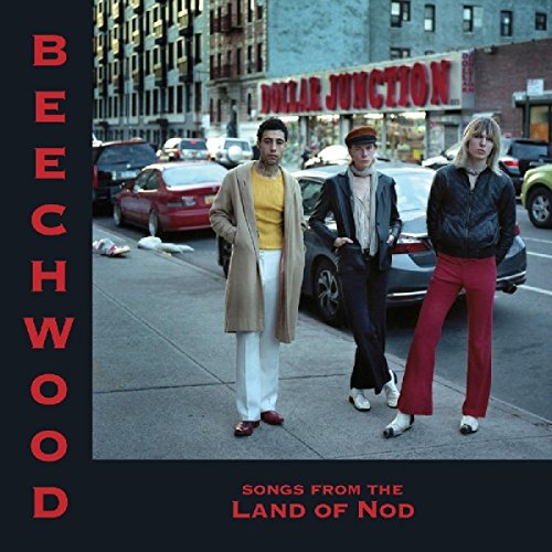 "Beechwood album cover featuring three men standing on a city street."