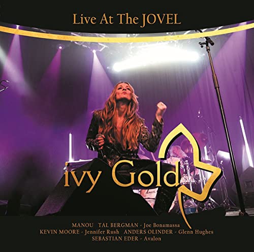 Ivy Gold album cover: singer on stage with band, purple lighting.