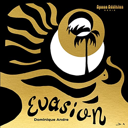 CD cover: gold and black abstract design with a palm tree and text.
