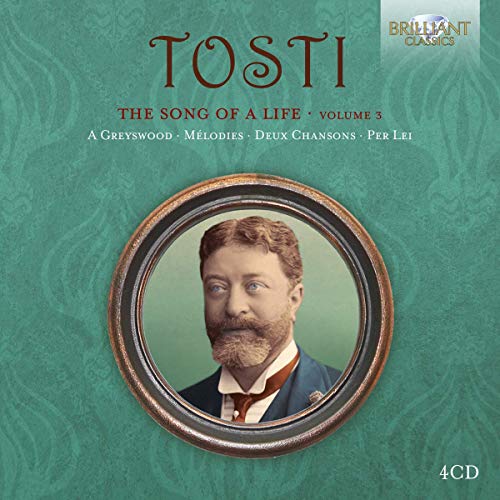 CD cover featuring a portrait of composer Francesco Tosti in an oval frame.