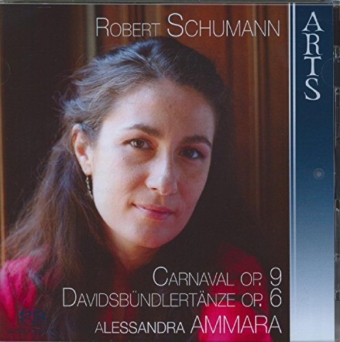 CD cover featuring pianist Alessandra Ammara and text “Robert Schumann”.