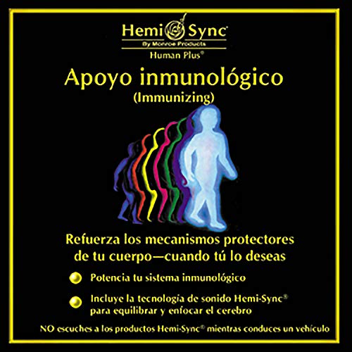 Hemi-Sync CD cover with a silhouetted figure and colorful swirling lines.