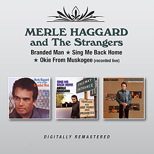 Merle Haggard 2CD album cover featuring three album art images.