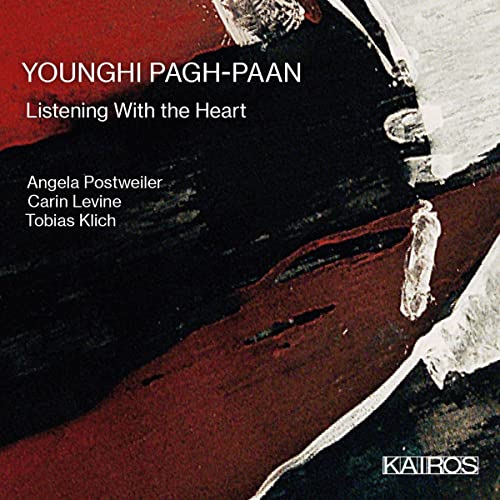 CD cover for "Listening With the Heart" by Younghi Pagh-Paan, abstract art.