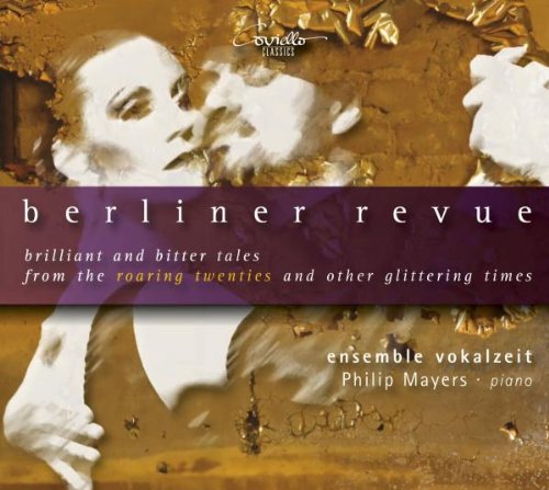 CD cover with sepia-toned image and purple title banner, featuring "Berliner Revue" and artist names.