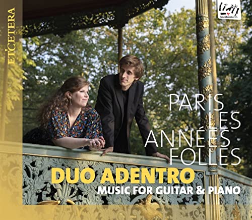 CD cover: a man and woman near an ornate gazebo, text "Paris Les Années Folles".