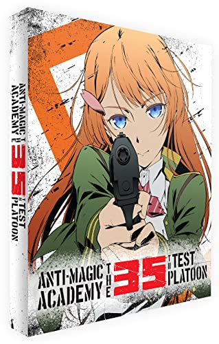 Blu-ray cover featuring an anime girl holding a pistol, orange and white design.