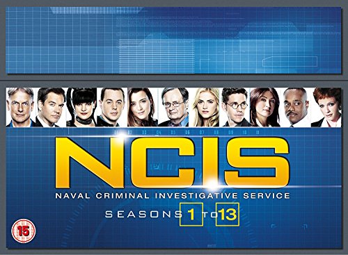 NCIS Seasons 1-13 DVD cover featuring a group of actors’ portraits.