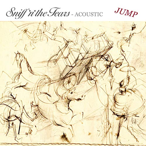 CD cover for Sniff 'n' The Tears' "Jump" with sketched figures.