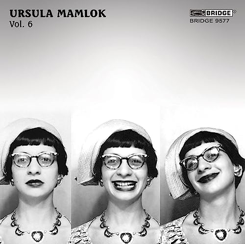 CD cover featuring three black and white portraits of Ursula Mamlok.
