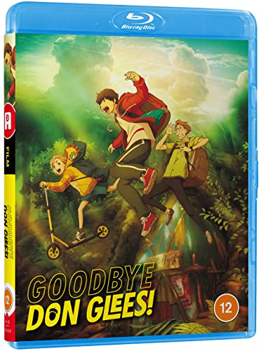 Goodbye Don Glees!" Blu-ray cover with three animated characters in a forest.