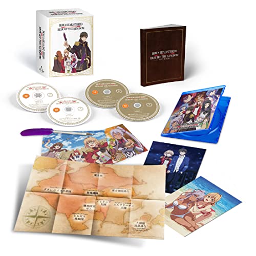Limited edition Blu-ray set with anime artwork, discs, and bonus items.