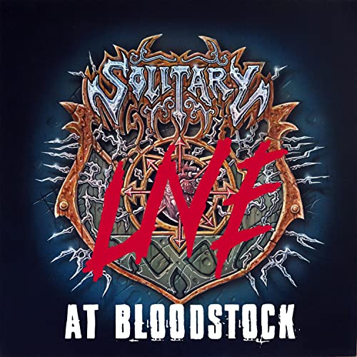 Solitary band logo with “Live at Bloodstock” text on a dark background.
