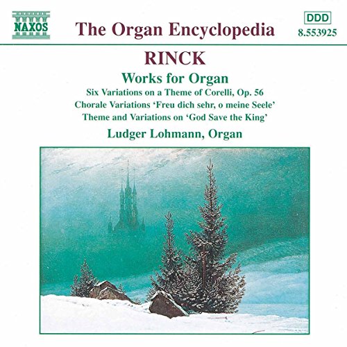 CD cover for Lohmann’s organ works, featuring a winter forest scene.