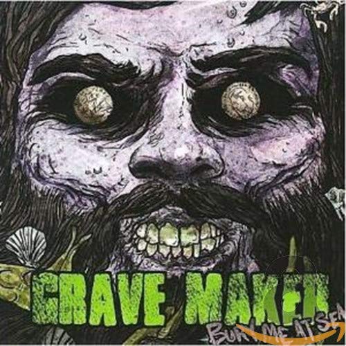 CD cover: distorted face with glowing eyes and the text "Grave Maker".