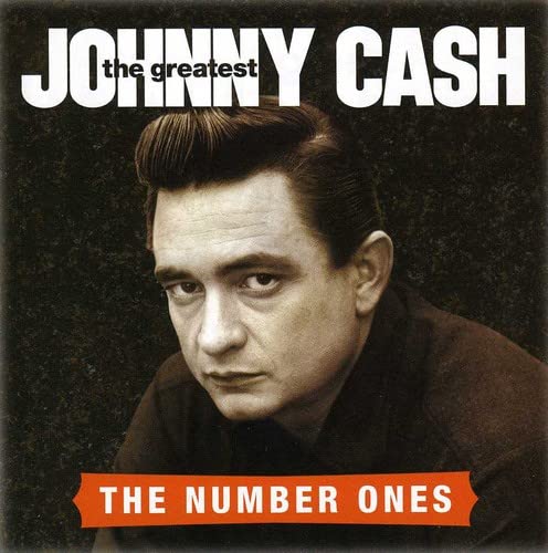 Johnny Cash portrait album cover, "The Greatest: The Number Ones.