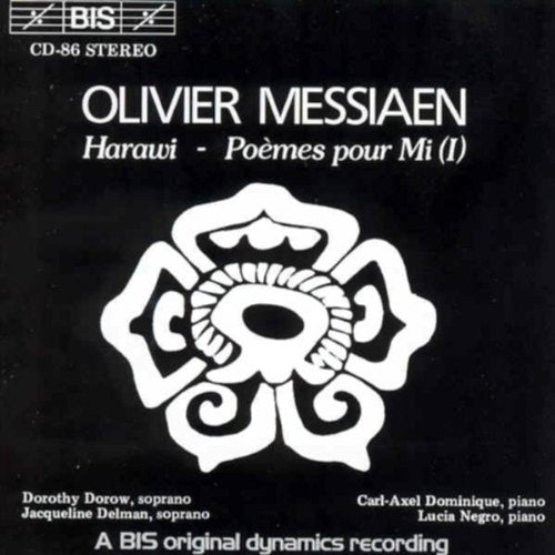Black CD cover with white text and stylized abstract design in the center.