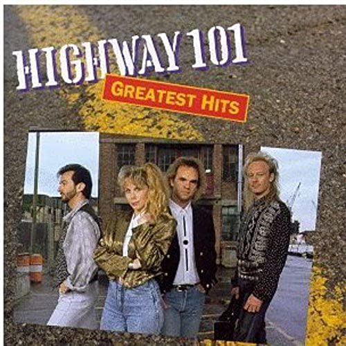 Highway 101 “Greatest Hits” CD cover with band photo and highway backdrop.