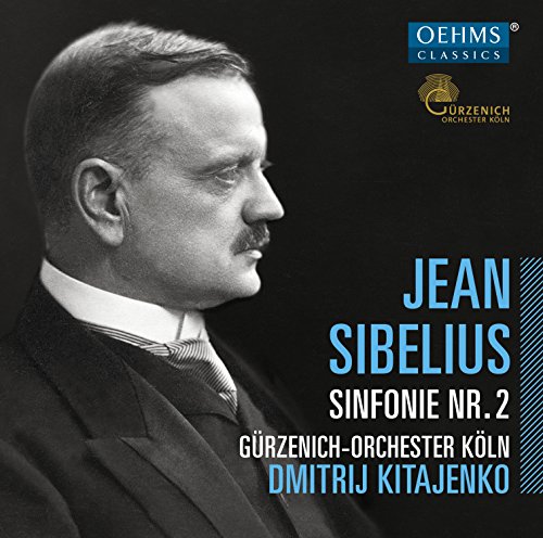 CD cover featuring a portrait of composer Jean Sibelius.