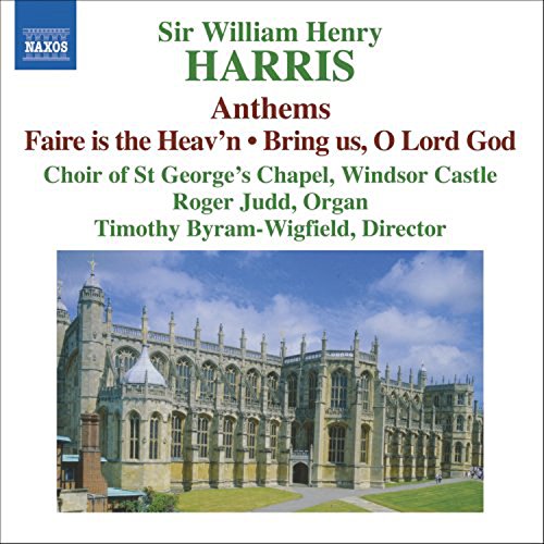 "CD cover featuring St George's Chapel, Windsor Castle, with text describing the music content."