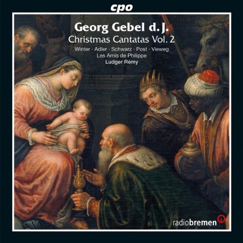 "CD cover featuring a Renaissance painting of the Adoration of the Magi."