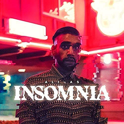 CD cover for Ali As’ “Insomnia” featuring a man with red lighting.