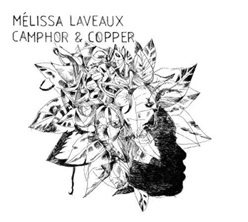 Black and white album cover with a silhouette of a person's head surrounded by leaves.