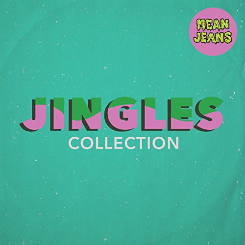 Mean Jeans - Jingles Collection" vinyl record cover, pink and green lettering.