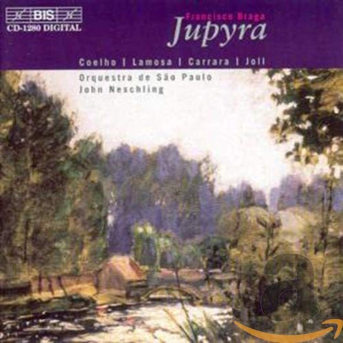CD cover for “Jupyra” by Francisco Braga, featuring a landscape painting.