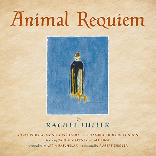 CD cover: "Animal Requiem" by Rachel Fuller, featuring a painted figure.